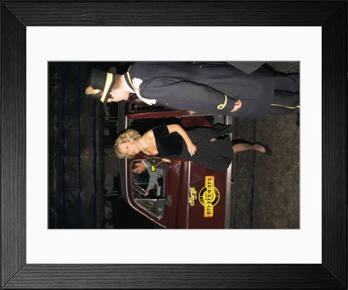 Framed Print : Camilla Parker Bowles arrives at the Ritz for her dinner with Prince Charles