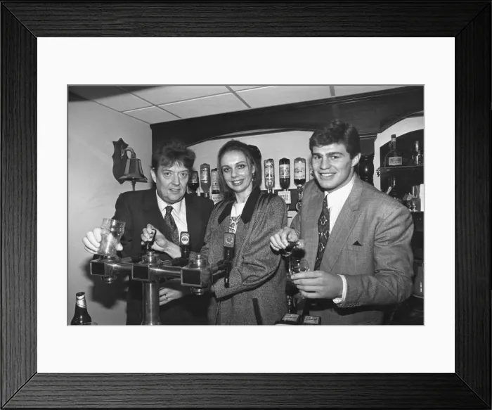Framed Print : Former bassist of The Animals pop group Chas Chandler, pictured with his wife Madeleine Framed Print : Former bassist of The Animals pop group Chas Chandler, pictured with his wife Madeleine