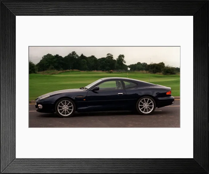 Framed Print : The Aston Martin V12 Vantage, pictured at Dalmahoy Hotel near Edinburgh