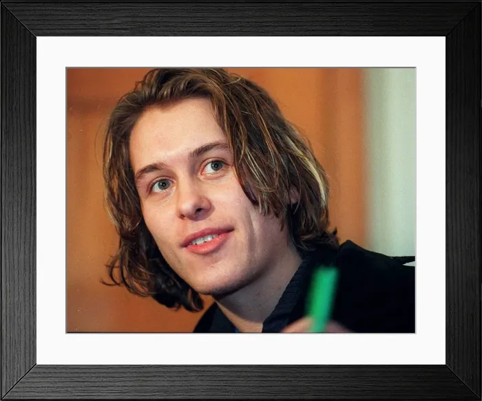 Framed Print : Mark Owen arrives at Radio Forth
