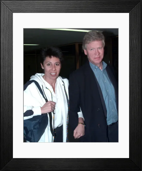 Framed Print : Aid worker Sally Becker arrives at Heathrow in Dec 1998, with her husband, Duncan Stewart Framed Print : Aid worker Sally Becker arrives at Heathrow in Dec 1998, with her husband, Duncan Stewart