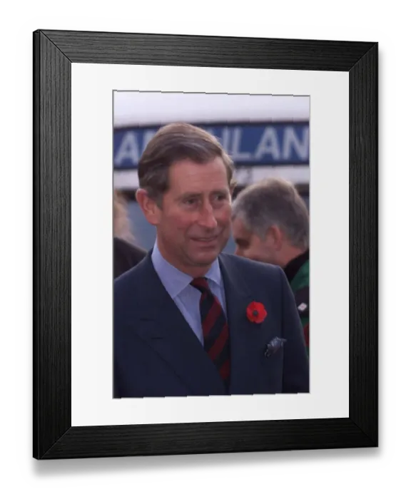 Framed Print : Prince Charles during his visit to Bulgaria November 1998