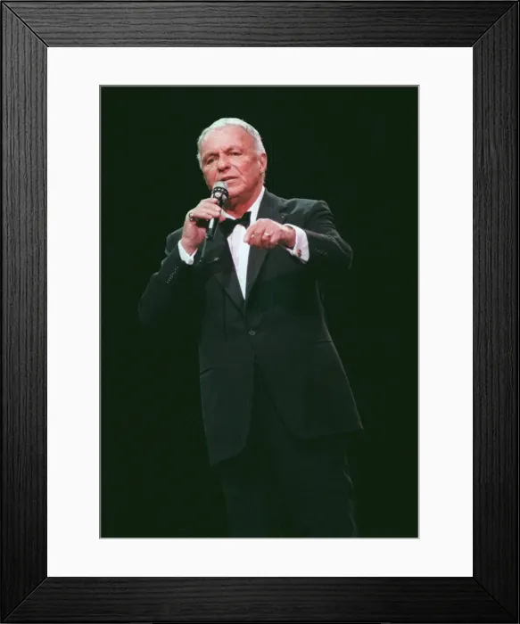 Framed Print : Frank Sinatra in Glasgow July 1990 Ibrox Framed Print : Frank Sinatra in Glasgow July 1990 Ibrox