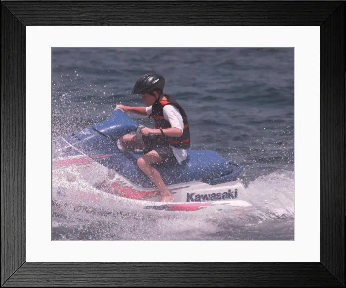 Framed Print : Prince Harry on jet ski Holiday at St Tropez France Framed Print : Prince Harry on jet ski Holiday at St Tropez France