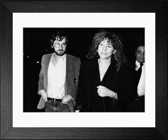Framed Print : Barbra Streisand singer with Steven Spielberg Framed Print : Barbra Streisand singer with Steven Spielberg