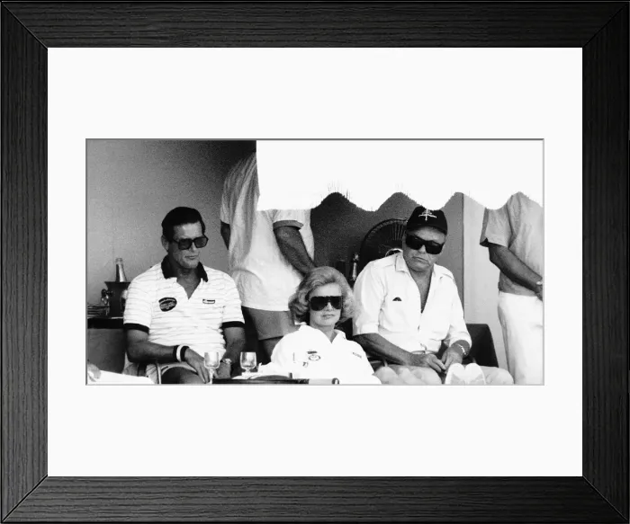 Framed Print : Frank Sinatra with his wife in Monte Carlo Framed Print : Frank Sinatra with his wife in Monte Carlo