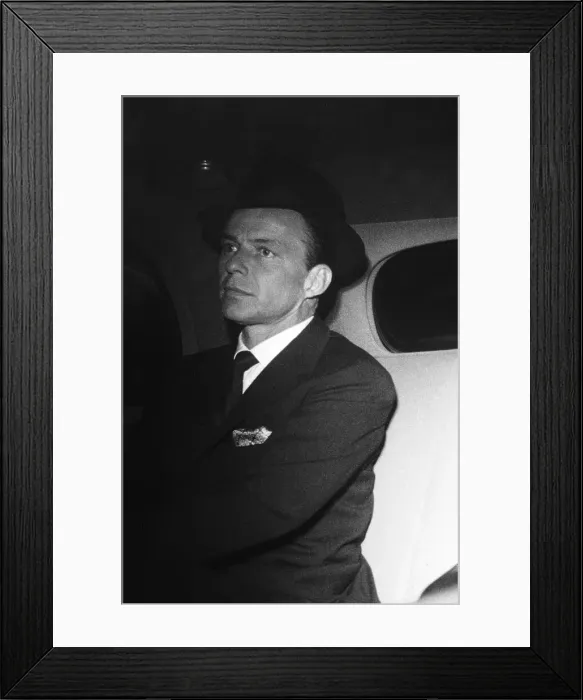 Framed Print : Frank Sinatra in London 1958 Framed Print : Frank Sinatra in London 1958