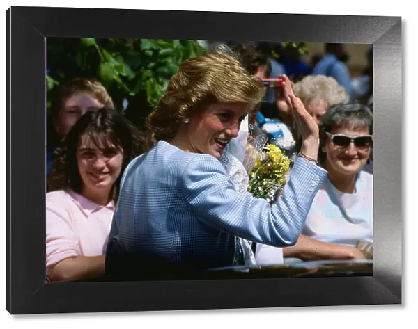 Princess Diana, Princess of Wales on a visit to Scotland. 26th May 1989