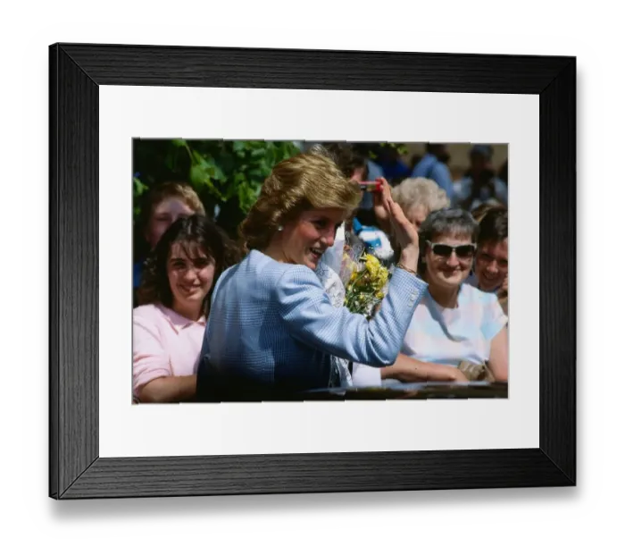 Framed Print : Princess Diana, Princess of Wales on a visit to Scotland. 26th May 1989