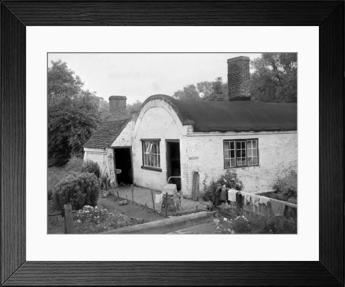Framed Print : One of the features of canal architecture are the barrel-roffed cottages dotted along Framed Print : One of the features of canal architecture are the barrel-roffed cottages dotted along