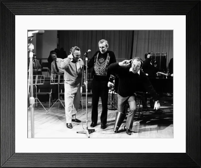 Framed Print : The Goons British radio comedy team 1972 Framed Print : The Goons British radio comedy team 1972