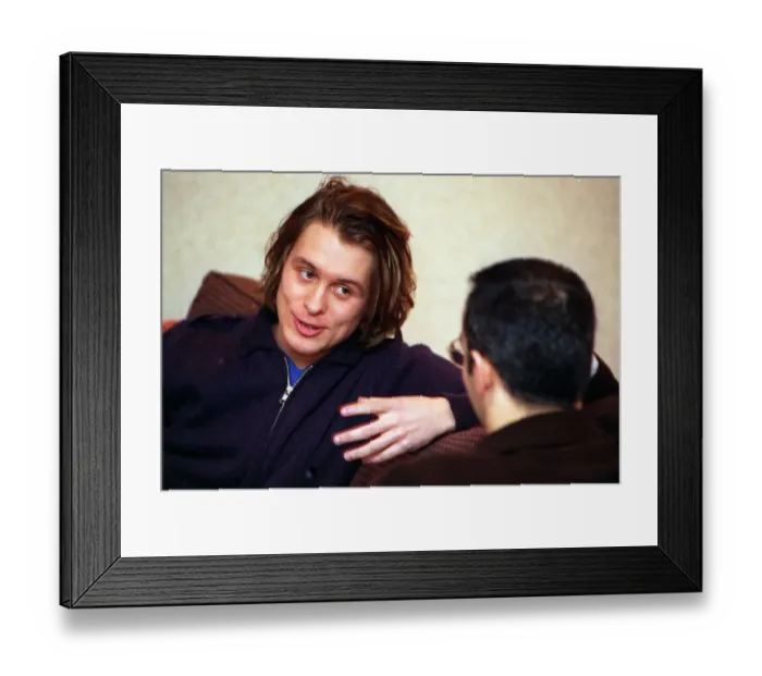 Framed Print : Mark Owen former member of boy band Take That 2nd November 1997 interviewed