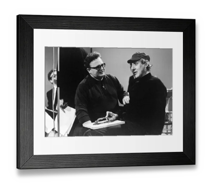 Framed Print : Spike Milligan March 1966 Harry Seacombes life story with Spike Milligan Framed Print : Spike Milligan March 1966 Harry Seacombes life story with Spike Milligan