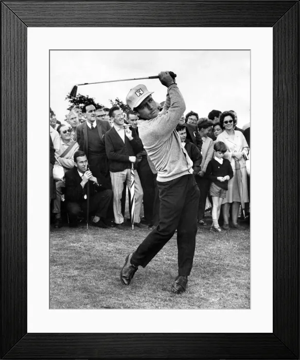 Framed Print : South African golfer Gary Player in action. July 1965 Framed Print : South African golfer Gary Player in action. July 1965