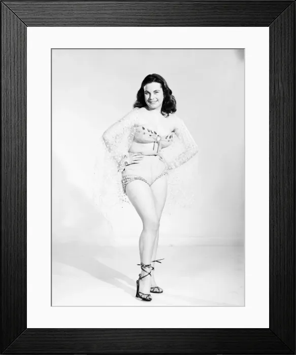Framed Print : Clothing: Fashion: Underwear: Bra and knickers. 1966 E125-001 Framed Print : Clothing: Fashion: Underwear: Bra and knickers. 1966 E125-001
