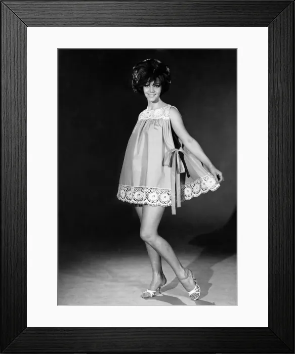 Framed Print : Model Jo-Ann Asher wearing a night dress. July 1965 Framed Print : Model Jo-Ann Asher wearing a night dress. July 1965
