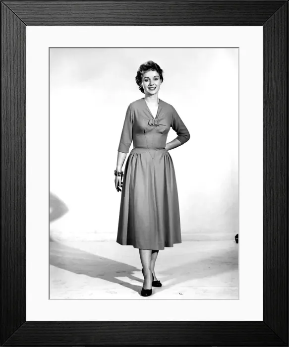 Framed Print : Woman wearing summer dress. Circa 1955 Framed Print : Woman wearing summer dress. Circa 1955