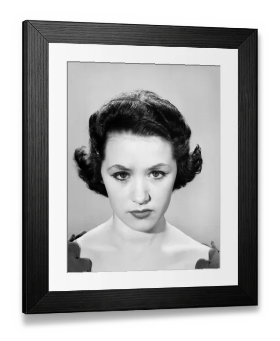 Framed Print : Fashion: Hairstyle 1957. May 1957 Framed Print : Fashion: Hairstyle 1957. May 1957