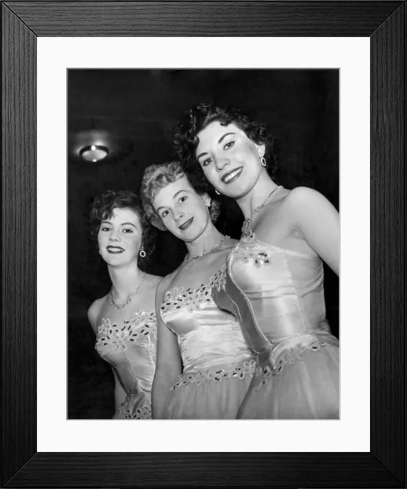 Framed Print : A three in harmony trio, auditioned were these ladies, Rosemary Woodgate aged 19 Framed Print : A three in harmony trio, auditioned were these ladies, Rosemary Woodgate aged 19