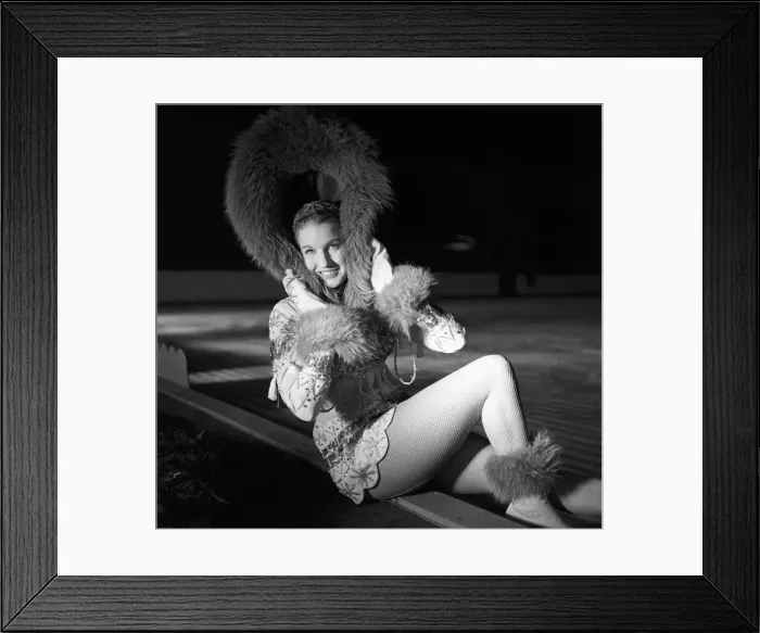 Framed Print : Skaters in costume for the holiday on ice show at Wembley. 1957 Framed Print : Skaters in costume for the holiday on ice show at Wembley. 1957