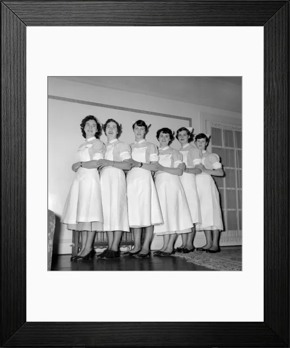 Framed Print : Occupation: Nurses. Circa 1954