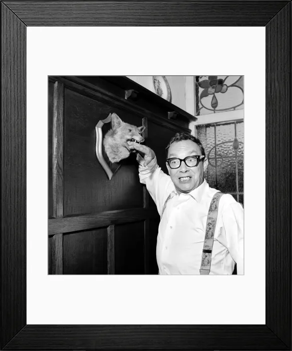 Framed Print : Eric Morecambe seen here at home. 1963 Framed Print : Eric Morecambe seen here at home. 1963