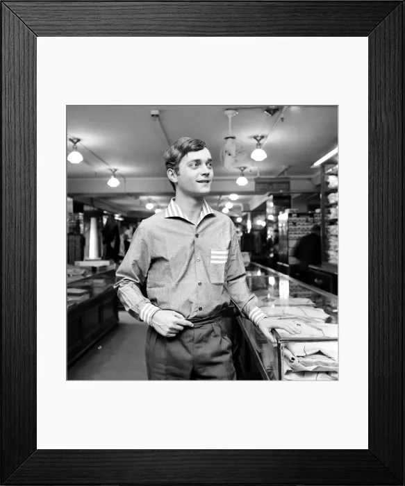 Framed Print : Men modelling the latest 1963 menswear designs in Paris. April 1963 Framed Print : Men modelling the latest 1963 menswear designs in Paris. April 1963
