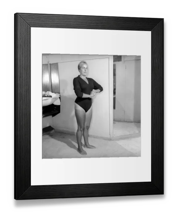 Framed Print : Fashion: Biagio hair style. August 1957 A493-001 Framed Print : Fashion: Biagio hair style. August 1957 A493-001