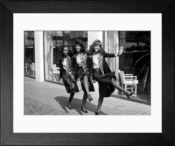 Framed Print : American Pop Group The Three Degrees. April 1975 75-2139-005 Framed Print : American Pop Group The Three Degrees. April 1975 75-2139-005