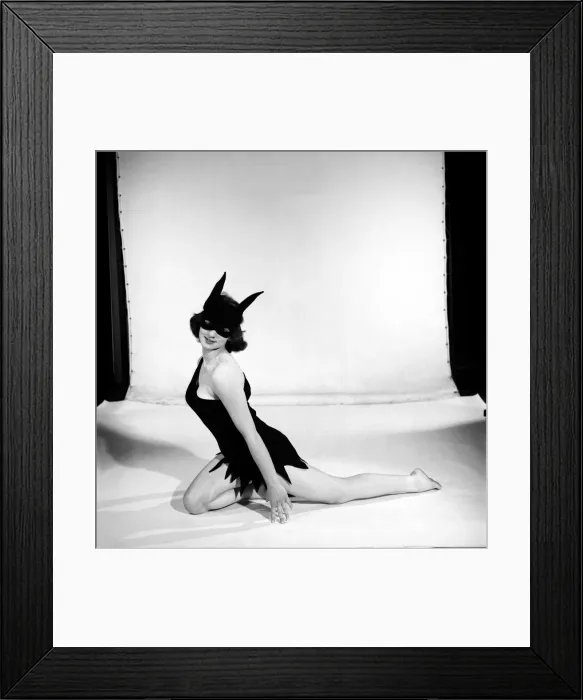 Framed Print : Model Jacqueline Durran dressed as a She Devil. June 1957 Framed Print : Model Jacqueline Durran dressed as a She Devil. June 1957