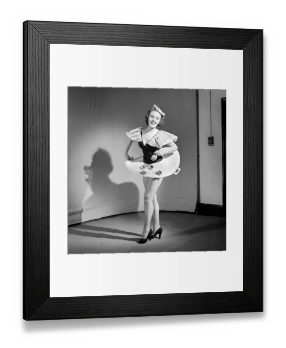 Framed Print : Tea for two: Clothing: Fashion: Skirt: Woman wearing skirt containing tea service Framed Print : Tea for two: Clothing: Fashion: Skirt: Woman wearing skirt containing tea service