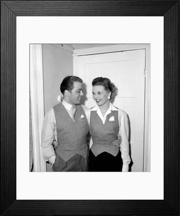 Framed Print : Actor Richard Attenborough seen here with wife Shelia Sims