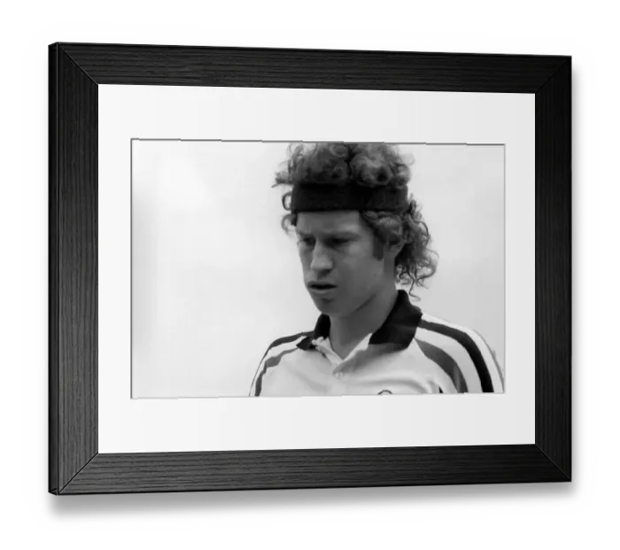 Framed Print : American tennis star John McEnroe. June 1980 80-03078a-001 Framed Print : American tennis star John McEnroe. June 1980 80-03078a-001