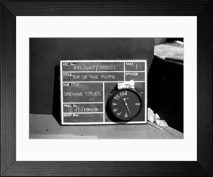 Framed Print : Filming of the television music chart show Top of the Pops at the BBC Studios Framed Print : Filming of the television music chart show Top of the Pops at the BBC Studios