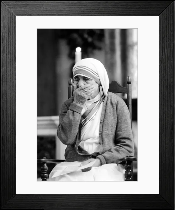 Framed Print : Mother Teresa July 1981 led the the congregation at St