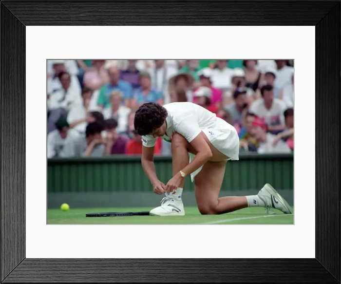 Framed Print : All England Lawn Tennis Championships at Wimbledon Ladies Singles Second Round