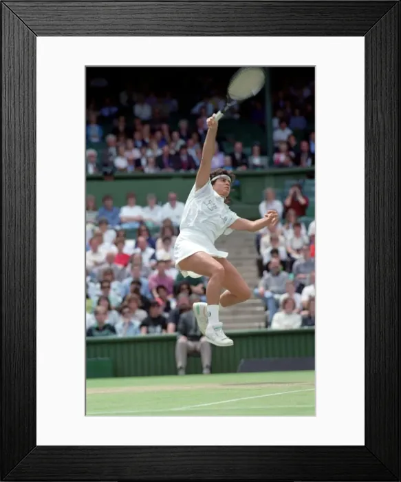 Framed Print : All England Lawn Tennis Championships at Wimbledon. Ladies Singles Fourth Round