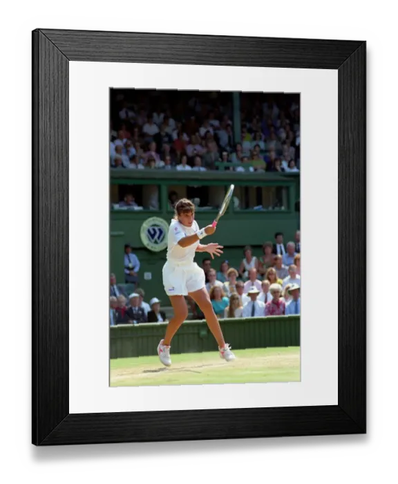 Framed Print : All England Lawn Tennis Championships at Wimbledon. Ladies Singles Semi Final match