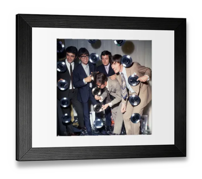 Framed Print : Cliff Richard & The Shadows celebrate their tenth anniversary with EMI