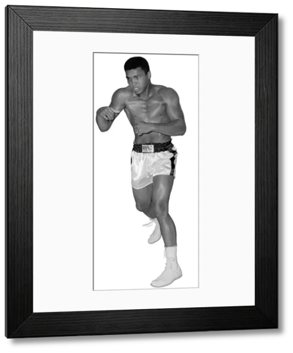 Framed Print : Muhammad Ali (Cassius Clay) training at the B. B. B. of C gym Framed Print : Muhammad Ali (Cassius Clay) training at the B. B. B. of C gym