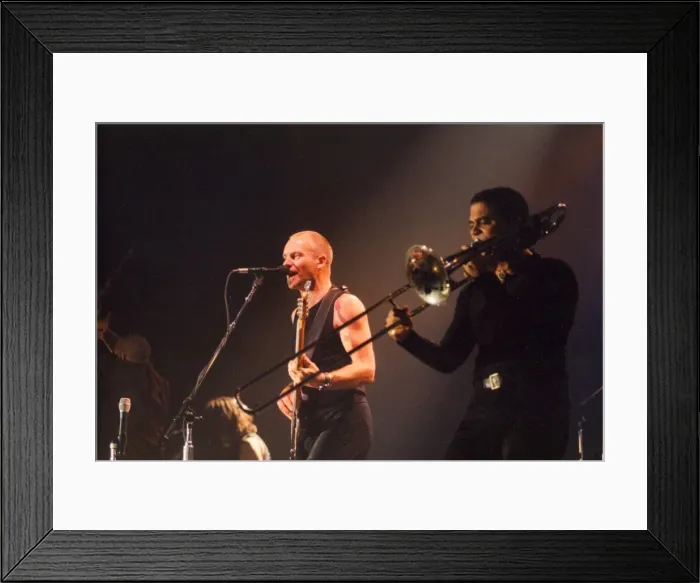 Framed Print : Lib - Singer / songwriter Sting in concert at the Newcastle Arena, 24th November 1996 Framed Print : Lib - Singer / songwriter Sting in concert at the Newcastle Arena, 24th November 1996
