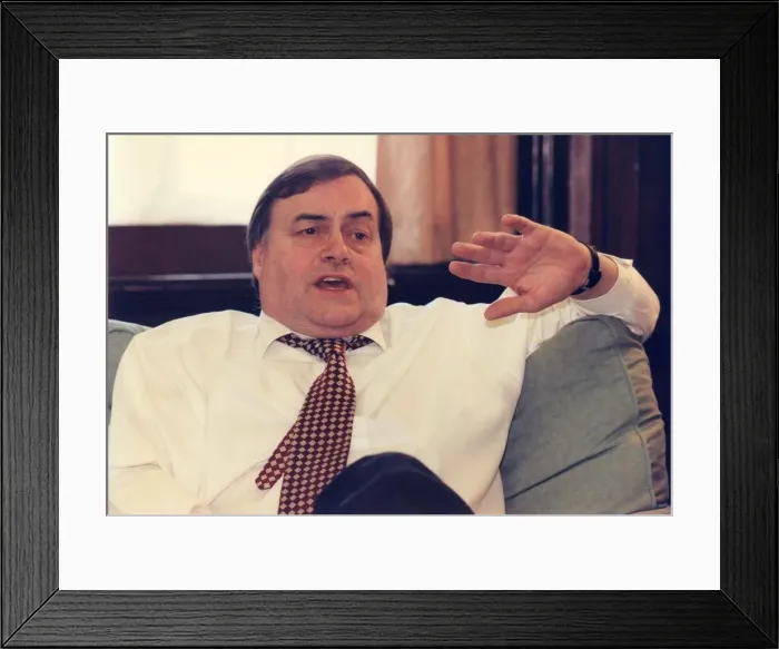 Framed Print : John Prescott in an interview with Journal political editor Andrew Parker Framed Print : John Prescott in an interview with Journal political editor Andrew Parker