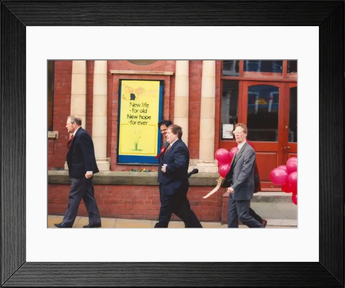 Framed Print : John Prescott and Ashok Kumar in Guisbrough Framed Print : John Prescott and Ashok Kumar in Guisbrough