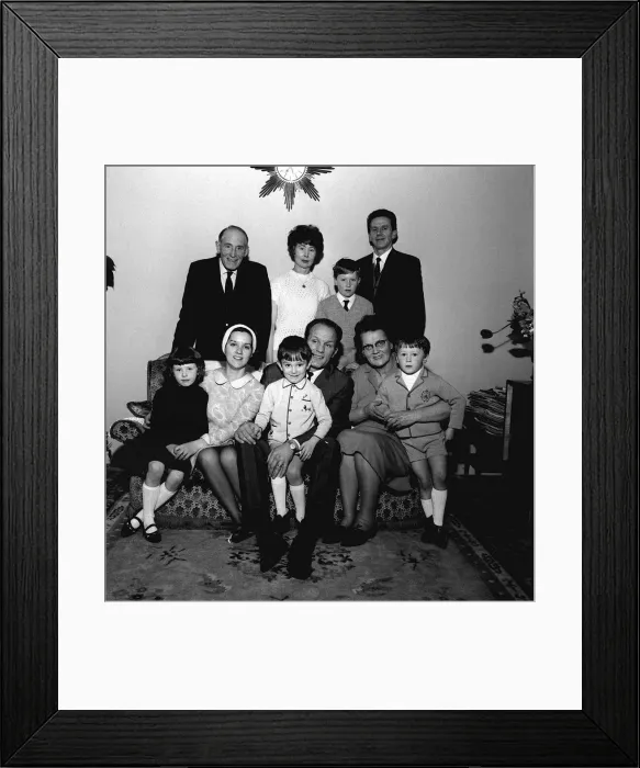 Framed Print : Henry Cooper heavyweight boxer with his family April 1964 Framed Print : Henry Cooper heavyweight boxer with his family April 1964