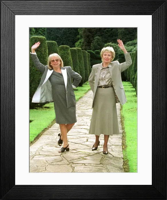 Framed Print : Doreen Wise and Joan Morecambe. September 1999 Wives of Ernie Wise Framed Print : Doreen Wise and Joan Morecambe. September 1999 Wives of Ernie Wise