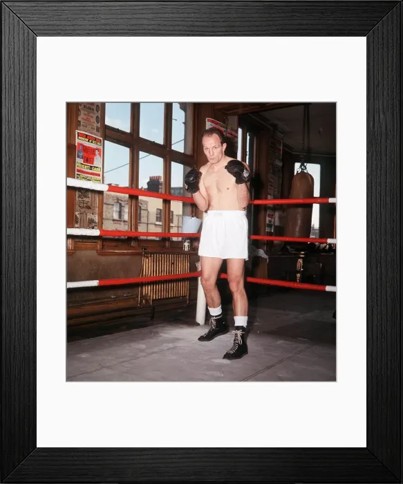 Framed Print : Henry Cooper boxer in his gym. April 1966 Framed Print : Henry Cooper boxer in his gym. April 1966