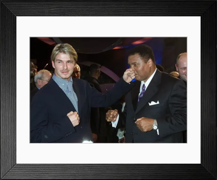 Framed Print : David Beckham Manchester United player who received second place for Sports Personality Framed Print : David Beckham Manchester United player who received second place for Sports Personality