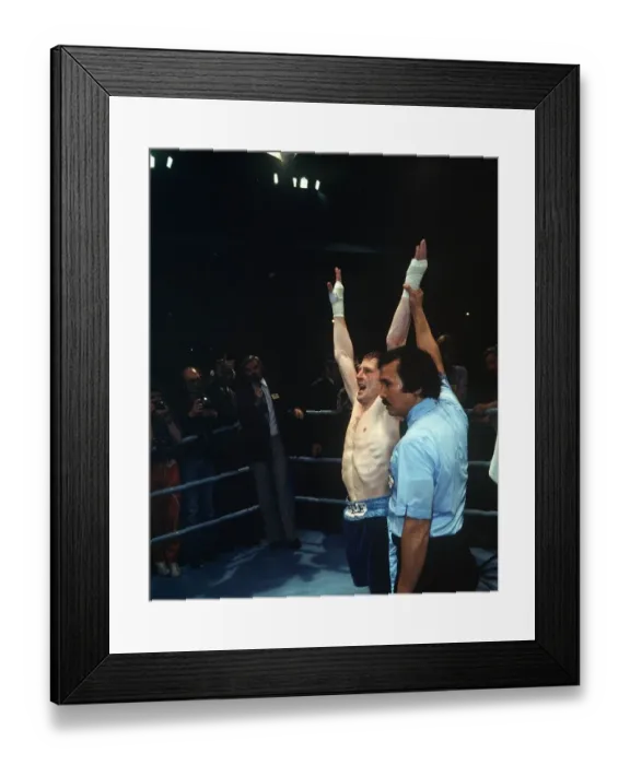 Framed Print : Jim Watt boxer after winning title in June 1980