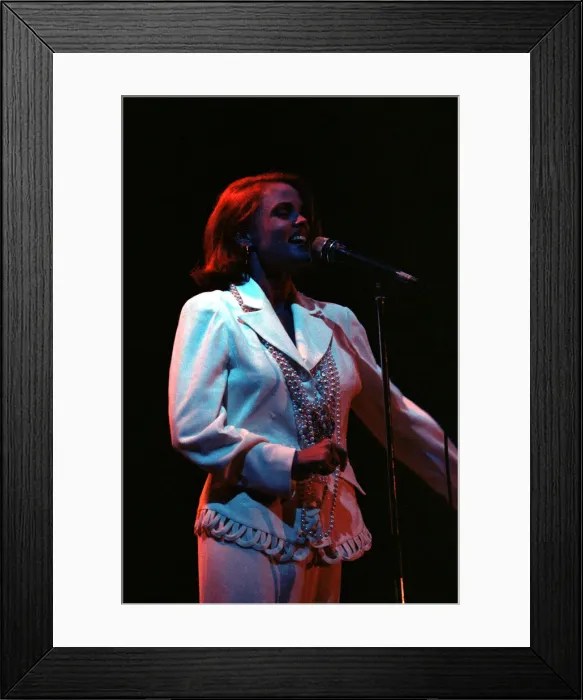 Framed Print : Belinda Carlisle May 1990 Singer performing in concert on stage singing Framed Print : Belinda Carlisle May 1990 Singer performing in concert on stage singing