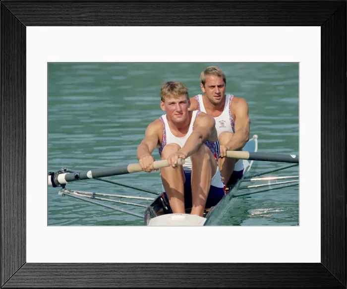 Framed Print : Olympic Games 1992 Barcelona Mathew Pinsent and Steve Redgrave win the coxless two